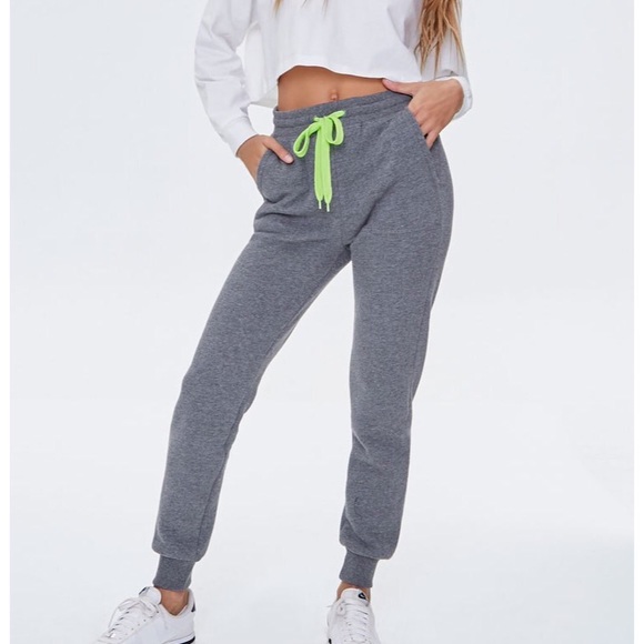 Fleece Drawstring Joggers - Picture 1 of 7